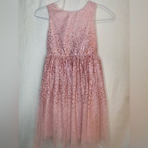 H&M girl’s sleeveless sequin tulle dress size 8